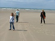 on the beach at Hardelot