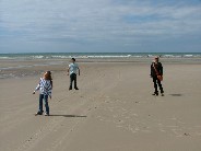 on the beach at Hardelot