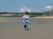 on the beach at Hardelot
