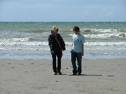 on the beach at Hardelot