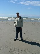 on the beach at Hardelot