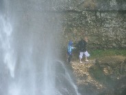 Martha and Jacquie emerging from le Grand Saut