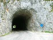 through the tunnel