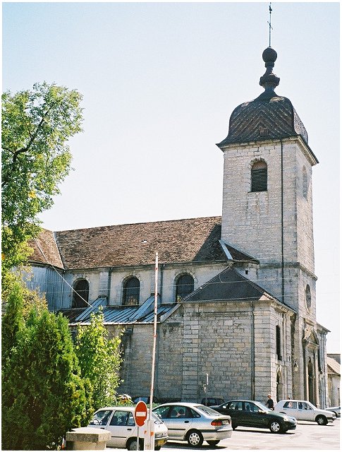 A simple country church converted to a big urban one.