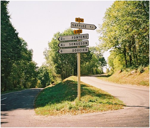 Which way now? Roads double back in the high Jura.