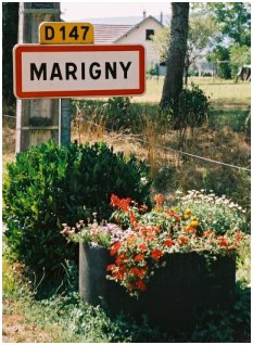 Marigny, one of the larger villages in the Lac de Chalain area.