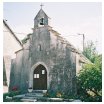 From the front. A tiny church in a tiny village.