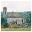 From across the fields, the heart of three villages.