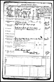 Frederick Knott's service record