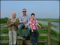 On the stile. I was last photographed here 40 years ago.