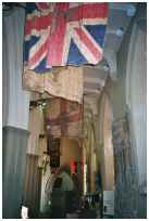 Flags in the south aisle