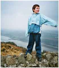 Jimmy. Carlingford River below, Northern Ireland beyond.