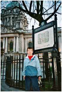 Jimmy at Belfast City Hall