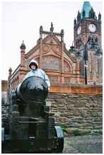 On the Derry Walls - Guild Hall beyond.