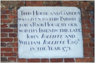 Plaque on Poor House