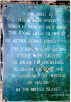 Inscription on the Tansley Stone