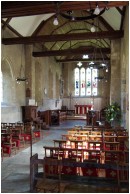 St. Michael's church, Chalton - interior 