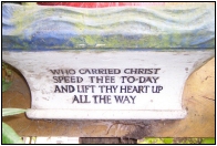 St Christopher marker (detail)