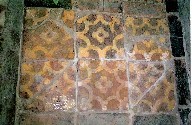 Selbourne Priory: medieval floor tiles