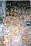 Selbourne Priory: medieval floor tiles