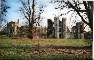 The ruins of Cowdray House